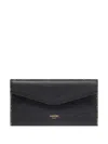 Lancel Envelope Clutch Bag In Black