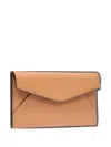 Lancel Envelope Clutch Bag In Pink