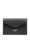 Lancel Envelope Small Clutch Bag In Black