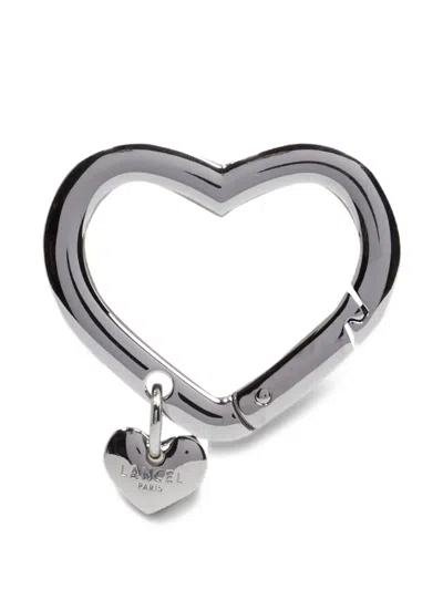 Lancel Enveloppe De  Heart Keyring In Silver