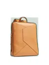 Lancel Enveloppe Leather Backpack In Brown
