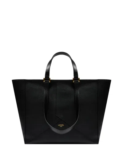 Lancel Enveloppe Zip Tote Bag In Black