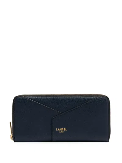 Lancel Enveloppe Zip-around Wallet In Blue