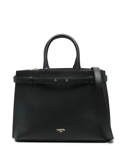 Lancel "faubourg De " Medium Zip Carryall In Black