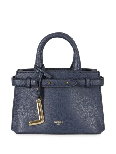 Lancel Faubourg Leather Handbag In Blue