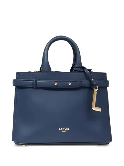 Lancel Faubourg Top-handles Leather Handbag In Blue