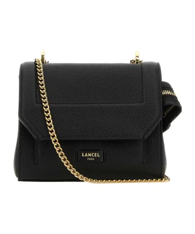 Lancel Flip Shoulder Bag In Black