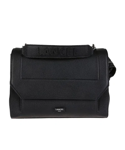 Lancel Flip Shoulder Bag In Black