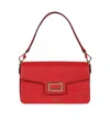 Lancel Flip Shoulder Bag In Red