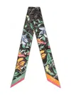 Lancel Floral-motif Silk Headband In Multi
