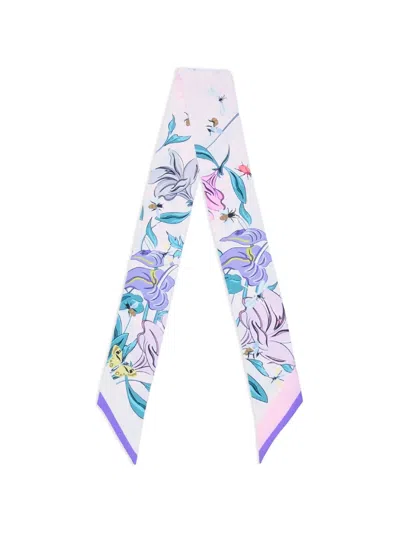 Lancel Floral Print Headband In Pink