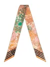 Lancel Floral-print Silk Headband In Multi