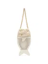 Lancel Funny Fish Pouch In White