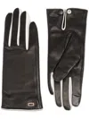 Lancel Gants Femme Cashmere Gloves In Black
