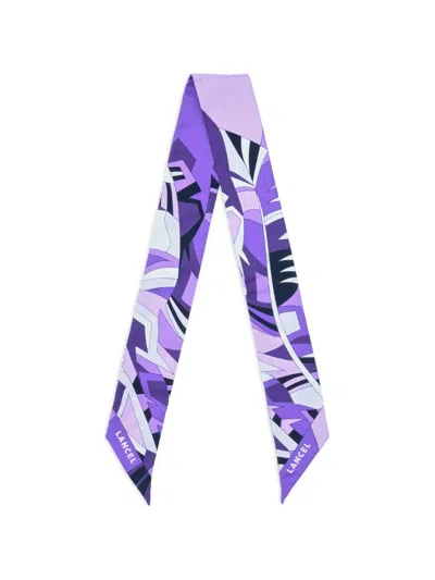 Lancel Graphic-print Headband In Purple