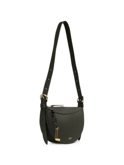 Lancel Half-moon Zip-fastening Shoulder Bag In Green