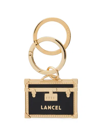 Lancel Heritage Trunk Keyring In Green