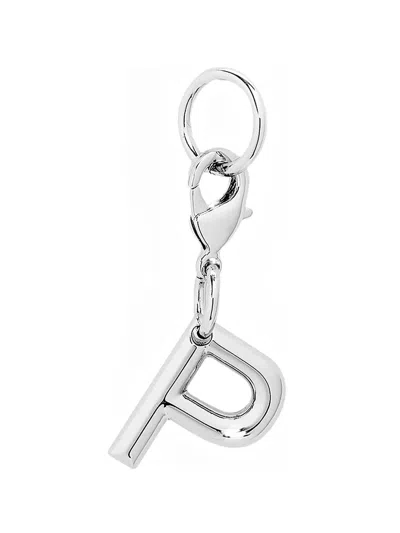 Lancel Initial Charm Keyring In 실버 톤