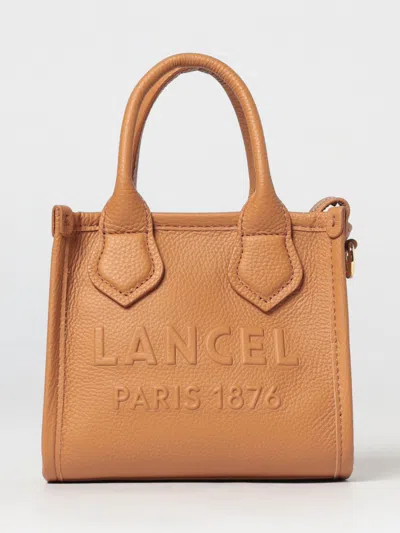 Lancel Jour Grained Leather Bag In Brown