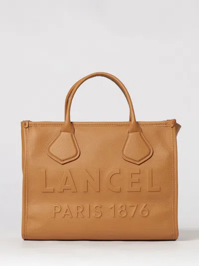 Lancel Jour Grained Leather Bag In Brown
