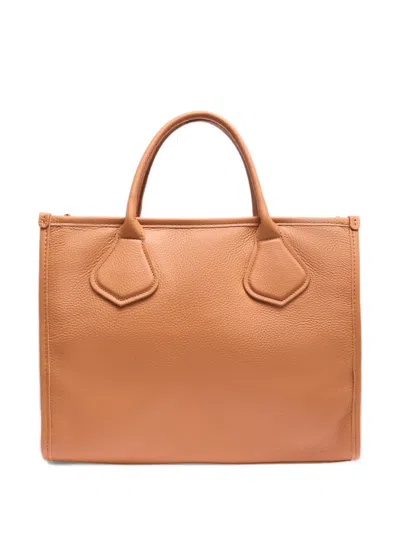 Lancel Jour Grained Leather Tote Bag In Pink