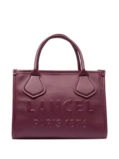 Lancel Jour Logo Tote Bag In Burgundy