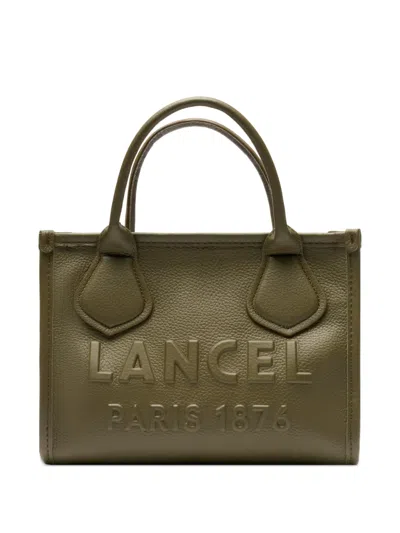 Lancel Jour Zip Leather Tote Bag In Green