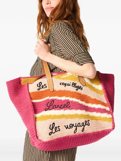 Lancel L Logo-embroidered Tote Bag In Multi