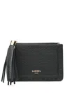 Lancel L Zipped Card Holder In Black