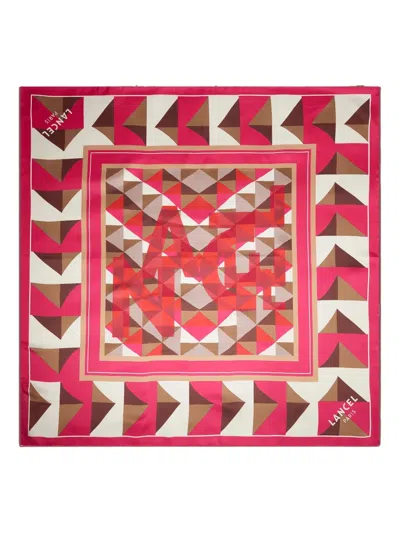 LANCEL LABYRINTH SILK SCARF