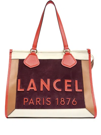 Lancel Large  Tote Bag In Red