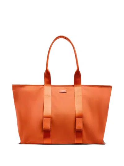 Lancel Large Mistral Rollable Tote Bag In Orange