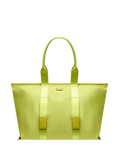 Lancel Large Mistral Rollable Zip Tote Bag In Green