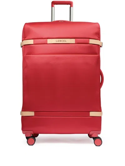 Lancel Large Neo Partance De  Suitcase In Red