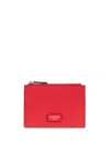 Lancel Large Ninon Wallet In Red