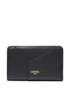 Lancel Leather Bi-fold Wallet In Black