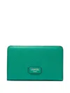 Lancel Leather Bi-fold Wallet In Blue