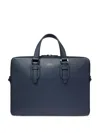 Lancel Leather Buckle-fastening Briefcase Bag In Blue
