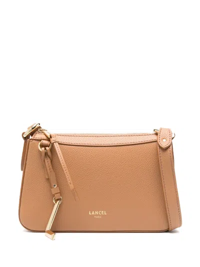 Lancel Leather Cross Body Bag In Brown