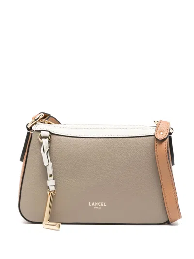Lancel Leather Cross Body Bag In Grey