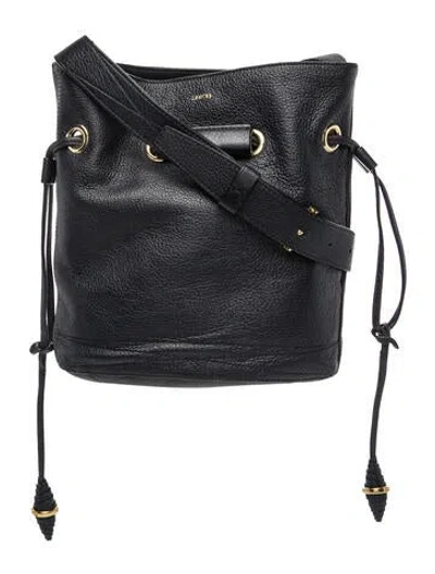Pre-owned Lancel Leather Crossbody Bag In Blue