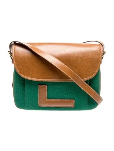 Pre-owned Lancel Leather Crossbody Bag In Brown