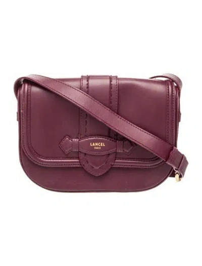 Pre-owned Lancel Leather Crossbody Bag In Purple