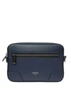 Lancel Leather Messenger Bag In Red
