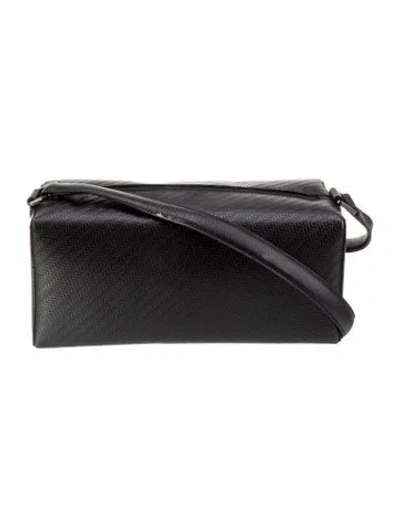 Pre-owned Lancel Leather Shoulder Bag In Black
