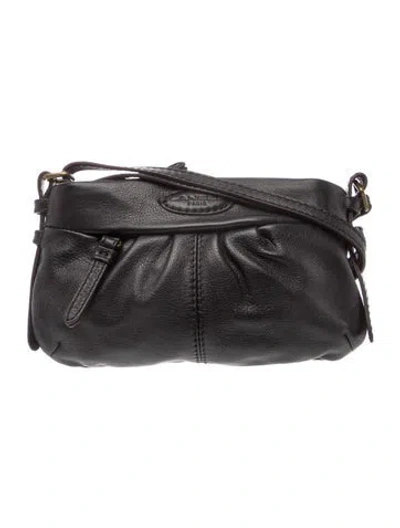 Pre-owned Lancel Leather Shoulder Bag In Black