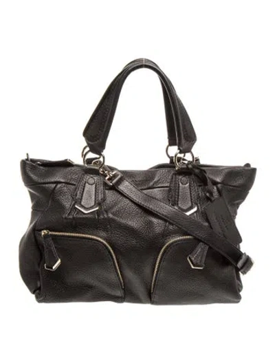 Pre-owned Lancel Leather Shoulder Bag In Black