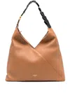 Lancel Leather Shoulder Bag In Brown