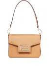 Lancel Leather Small Flap Bag In Brown