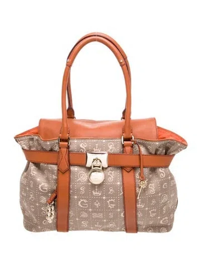 Pre-owned Lancel Leather Top Handle Bag In Brown